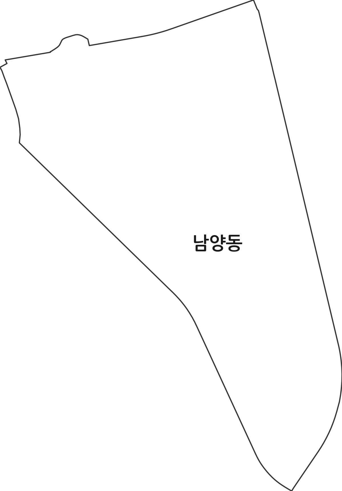 경상남도 창원시 성산구 남양동 법정동 행정구역 경계 지도