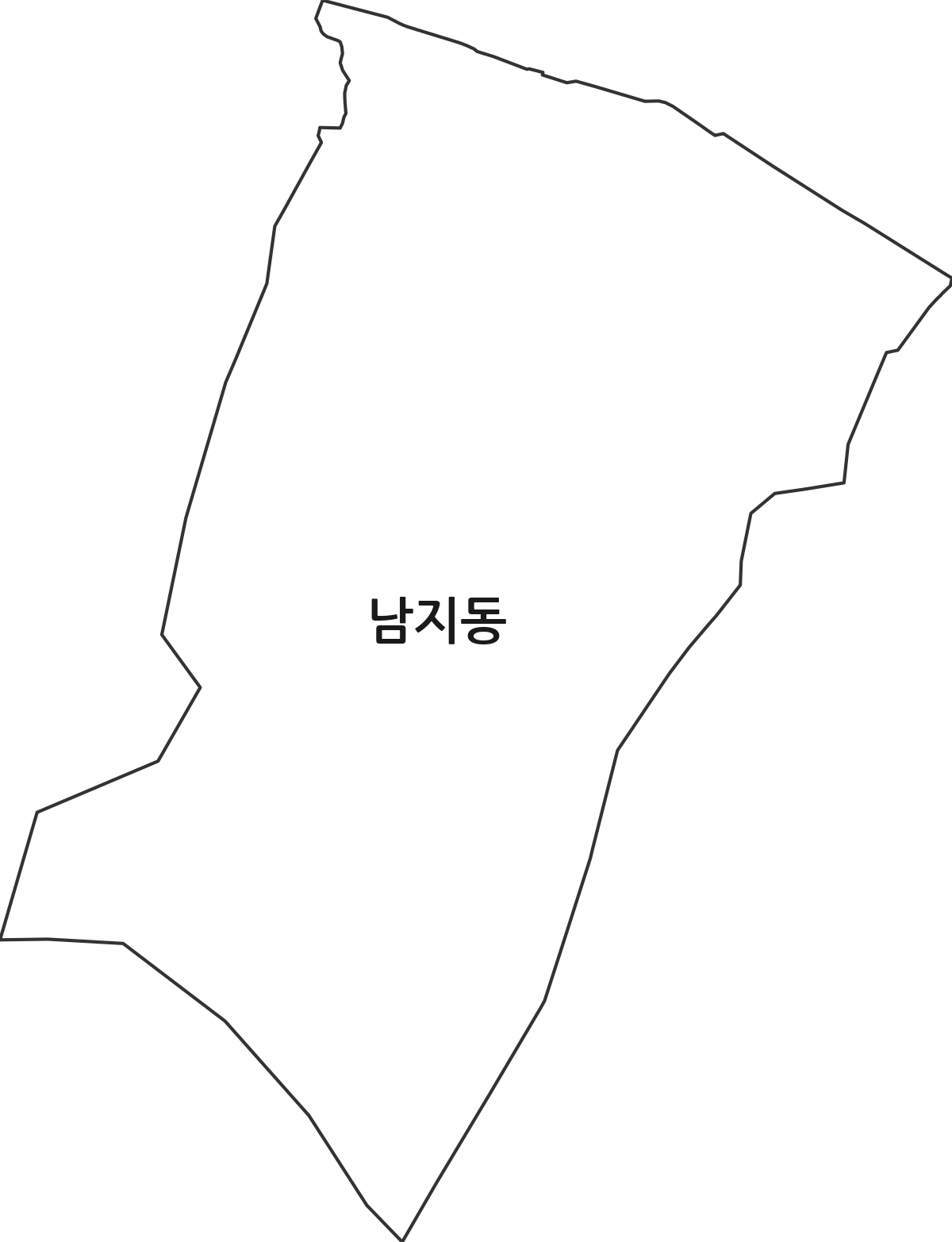 경상남도 창원시 성산구 남지동 법정동 행정구역 경계 지도