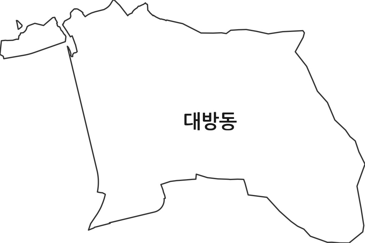 경상남도 창원시 성산구 대방동 법정동 행정구역 경계 지도