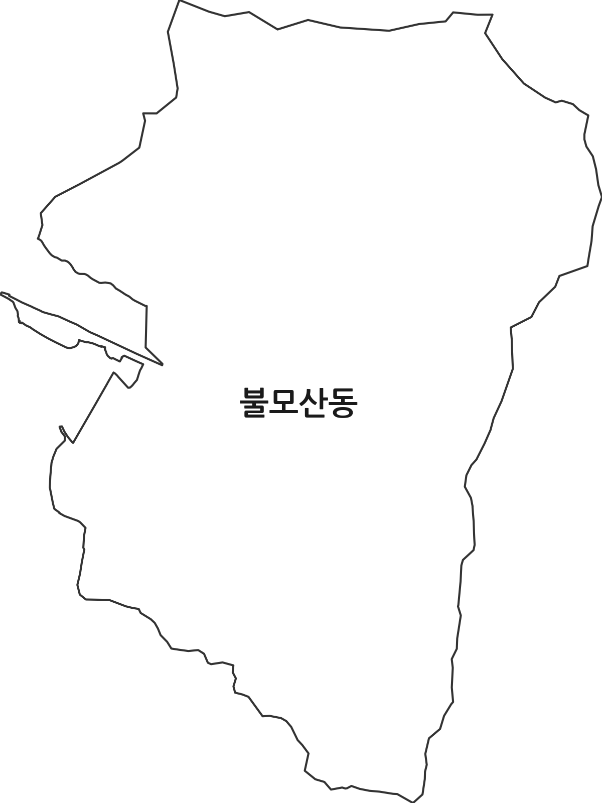 경상남도 창원시 성산구 불모산동 법정동 행정구역 경계 지도