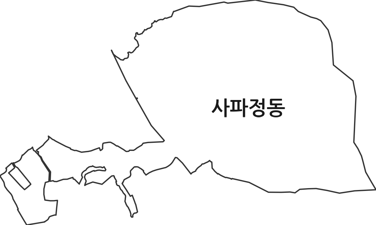 경상남도 창원시 성산구 사파정동 법정동 행정구역 경계 지도