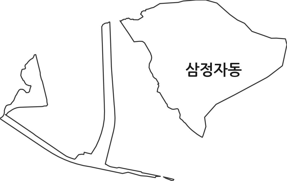 경상남도 창원시 성산구 삼정자동 법정동 행정구역 경계 지도