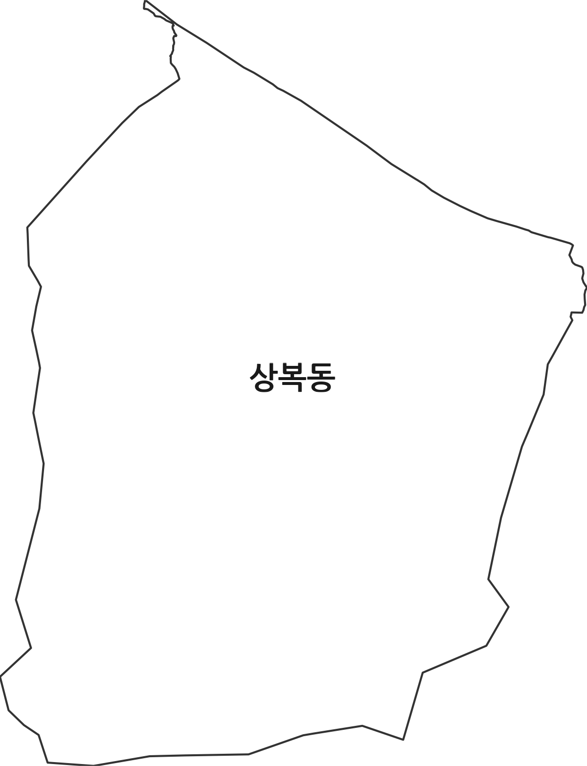 경상남도 창원시 성산구 상복동 법정동 행정구역 경계 지도