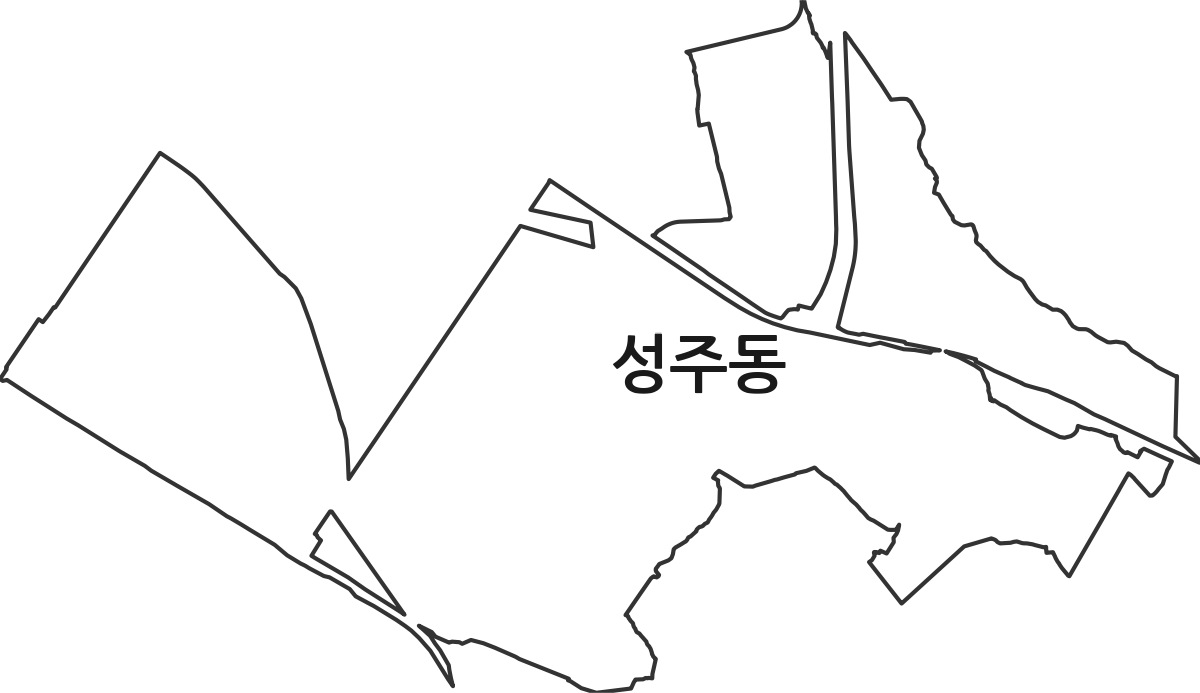 경상남도 창원시 성산구 성주동 법정동 행정구역 경계 지도