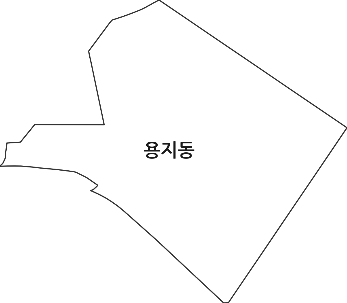 경상남도 창원시 성산구 용지동 법정동 행정구역 경계 지도