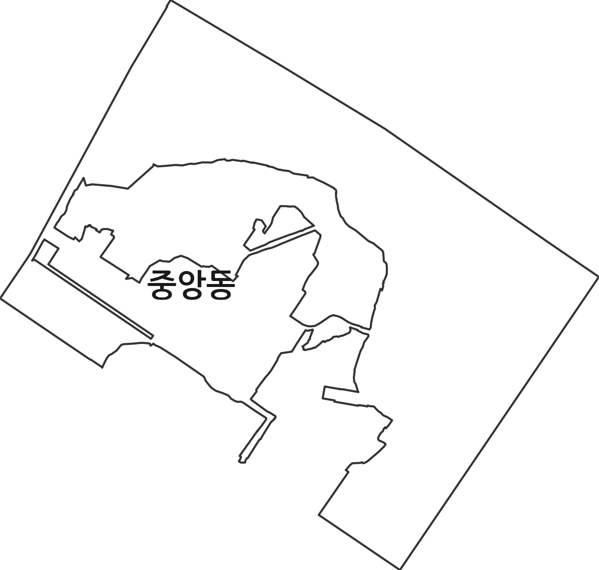 경상남도 창원시 성산구 중앙동 법정동 행정구역 경계 지도