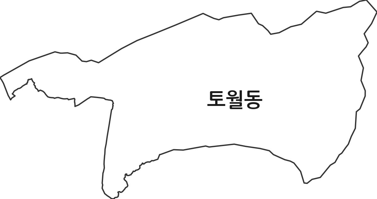 경상남도 창원시 성산구 토월동 법정동 행정구역 경계 지도