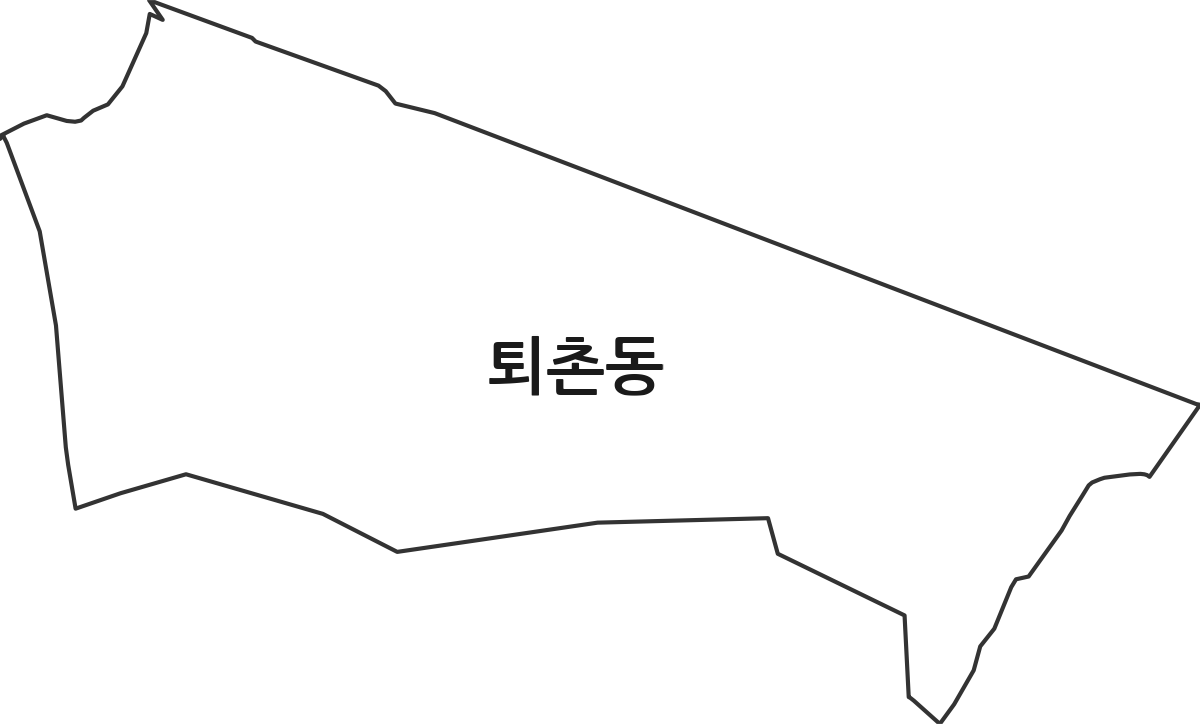 경상남도 창원시 성산구 퇴촌동 법정동 행정구역 경계 지도