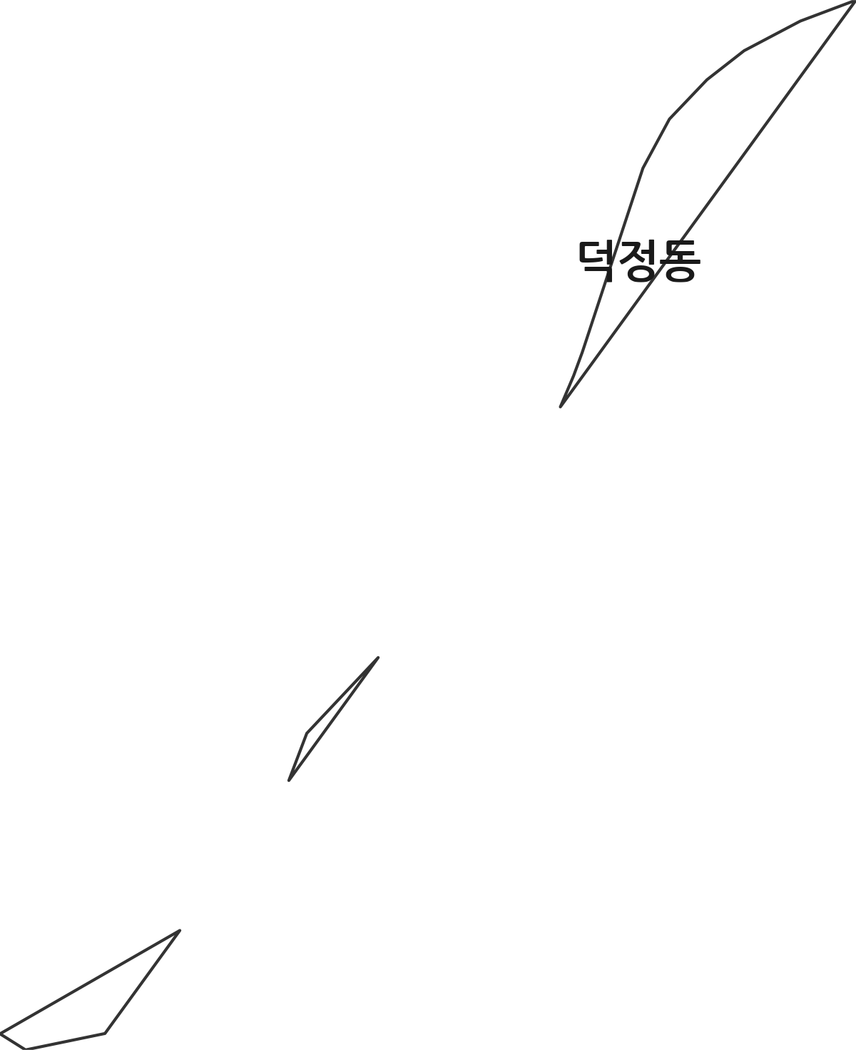경상남도 창원시 의창구 덕정동 법정동 행정구역 경계 지도