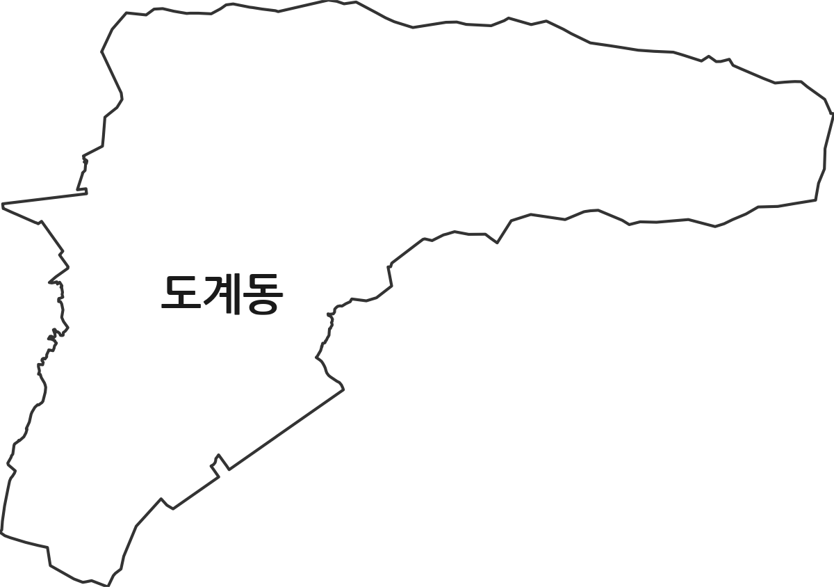 경상남도 창원시 의창구 도계동 법정동 행정구역 경계 지도