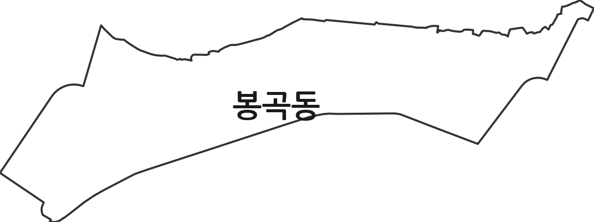 경상남도 창원시 의창구 봉곡동 법정동 행정구역 경계 지도