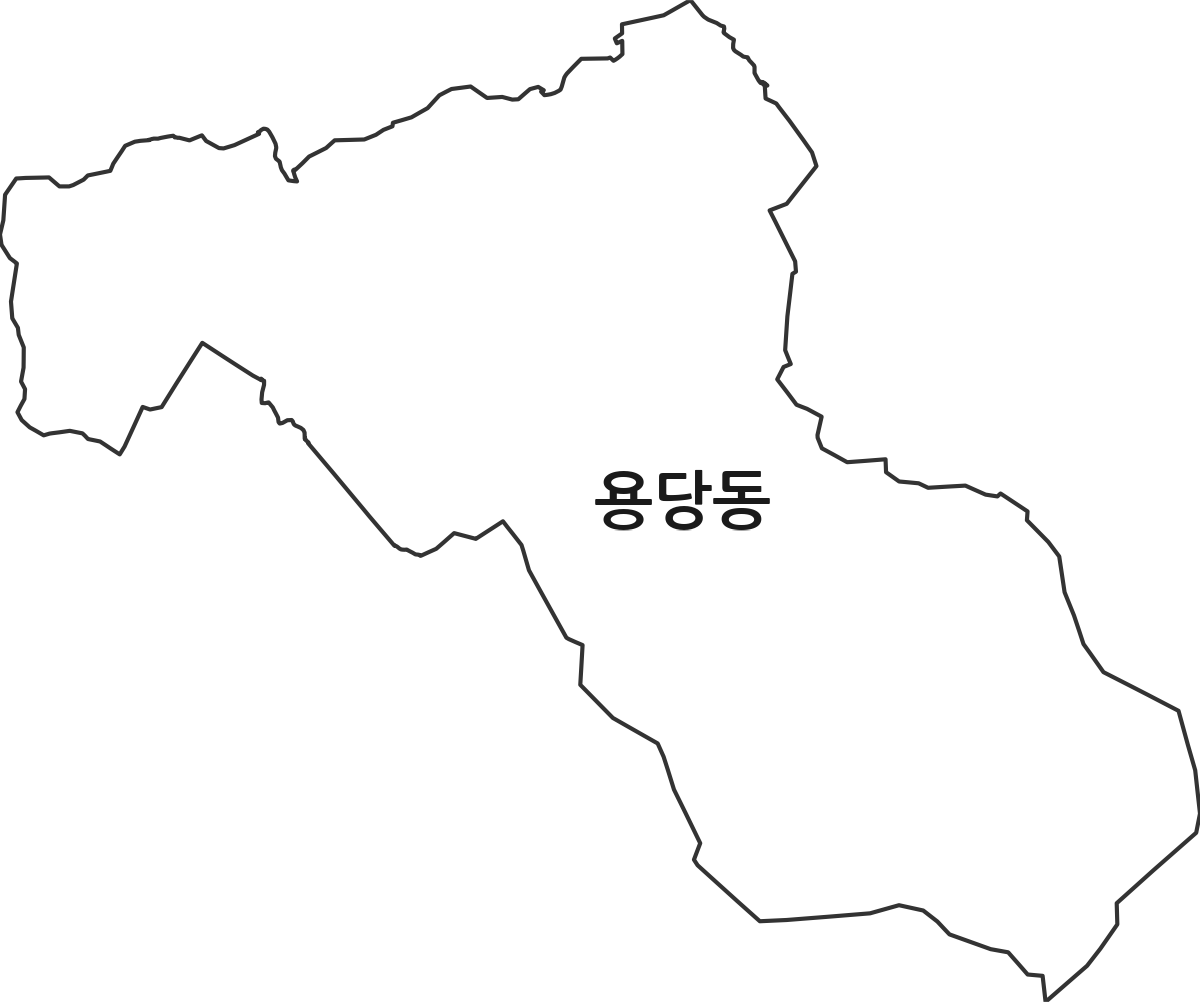 경상남도 양산시 용당동 법정동 행정구역 경계 지도