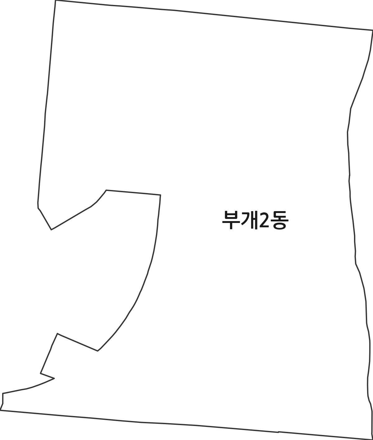 인천광역시 부평구 부개2동 행정동 행정구역 경계 지도