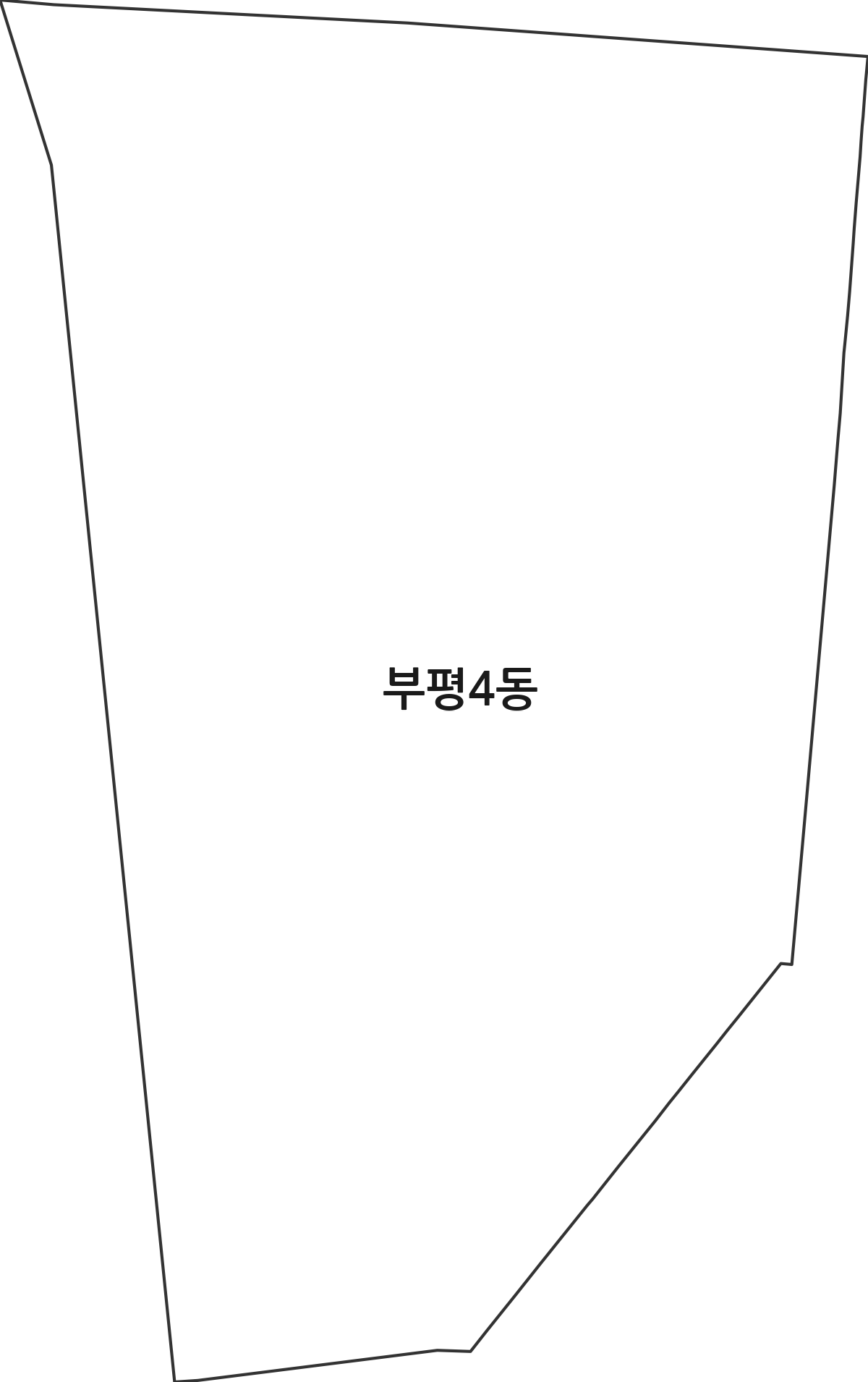 인천광역시 부평구 부평4동 행정동 행정구역 경계 지도