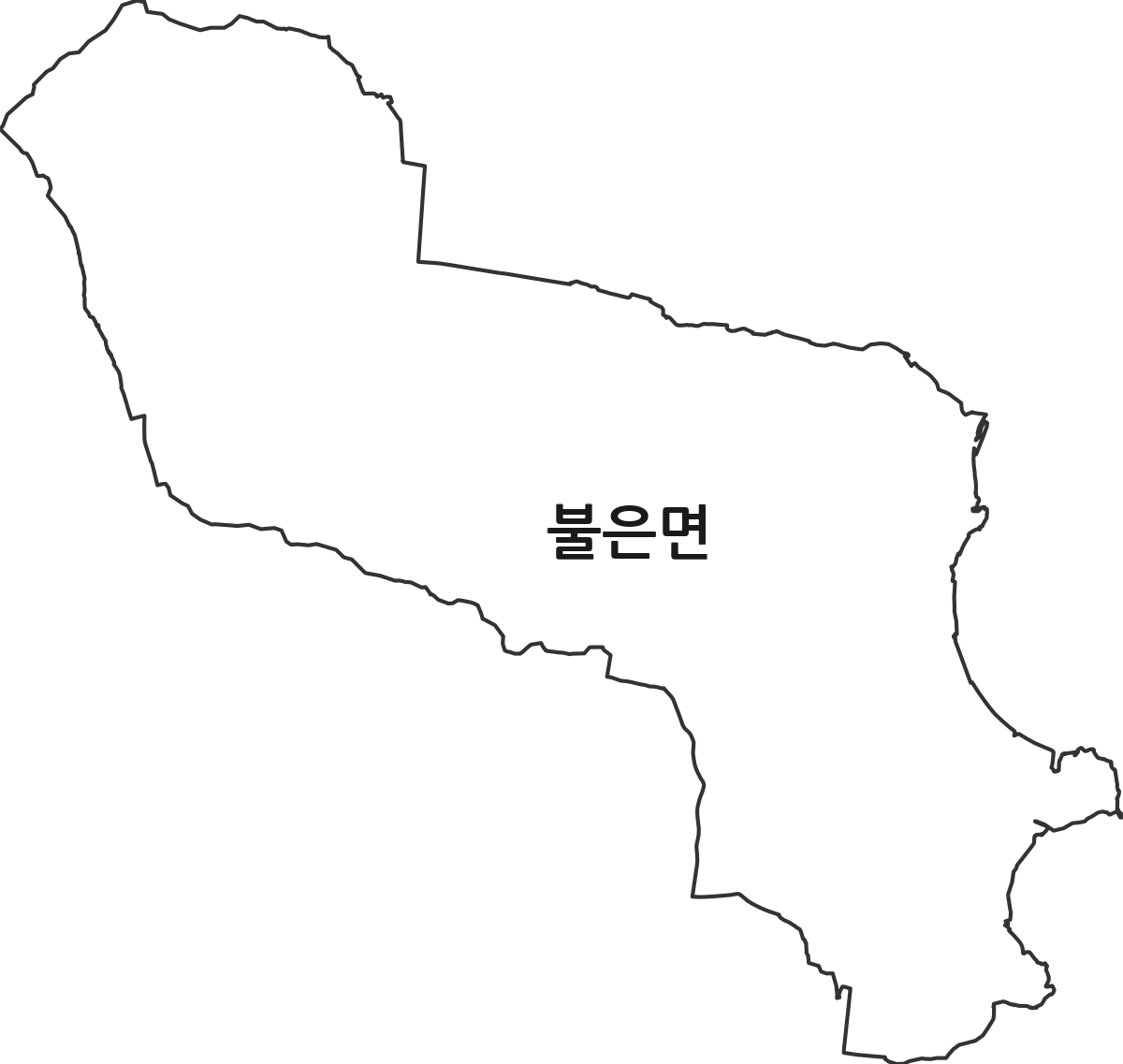 인천광역시 강화군 불은면 행정동 행정구역 경계 지도