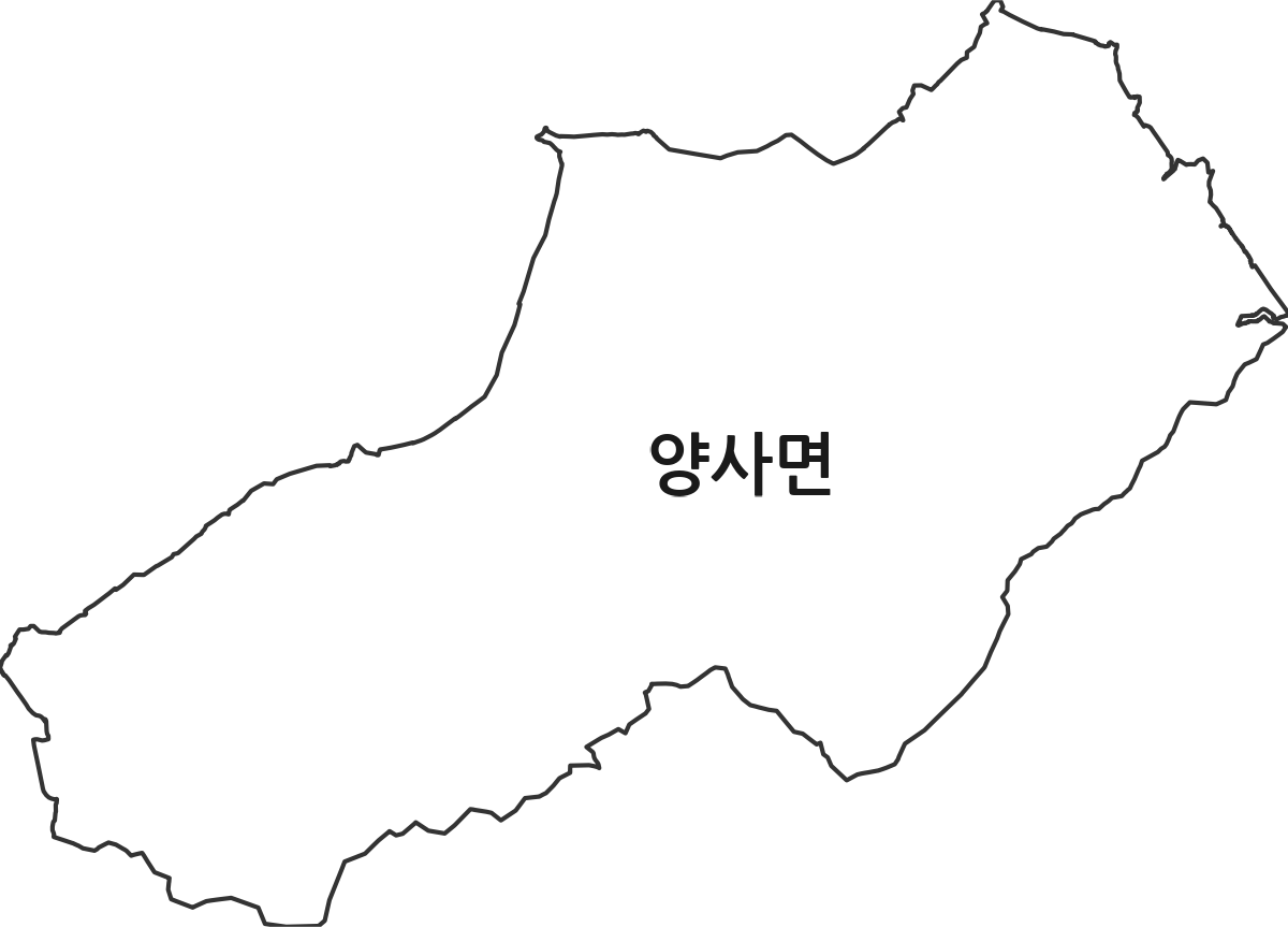 인천광역시 강화군 양사면 행정동 행정구역 경계 지도