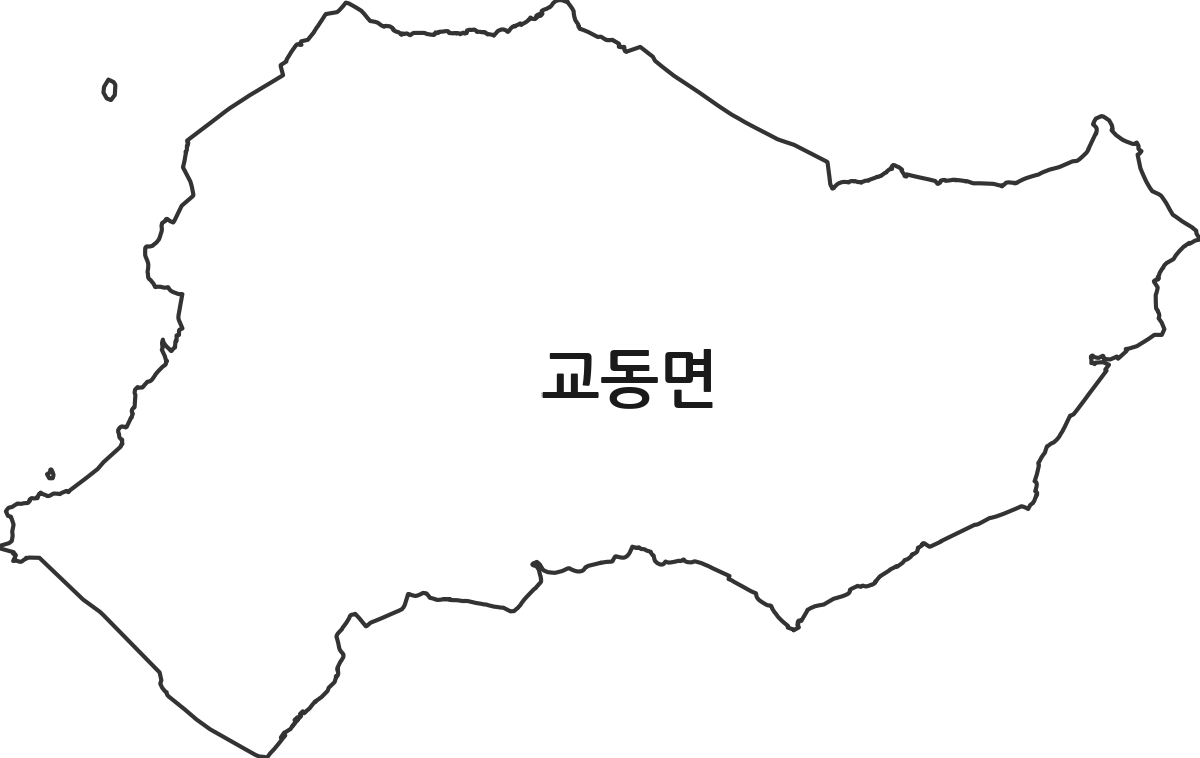 인천광역시 강화군 교동면 법정동 행정구역 경계 지도