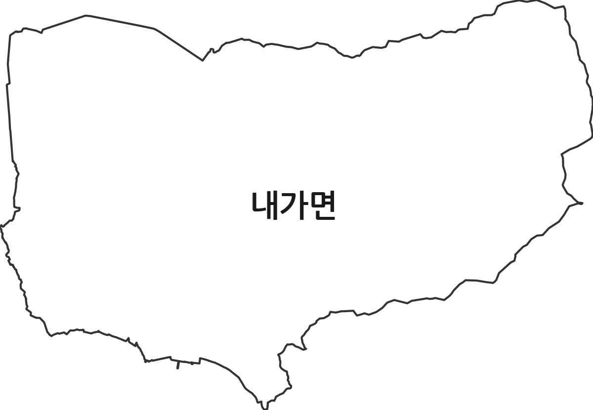 인천광역시 강화군 내가면 법정동 행정구역 경계 지도