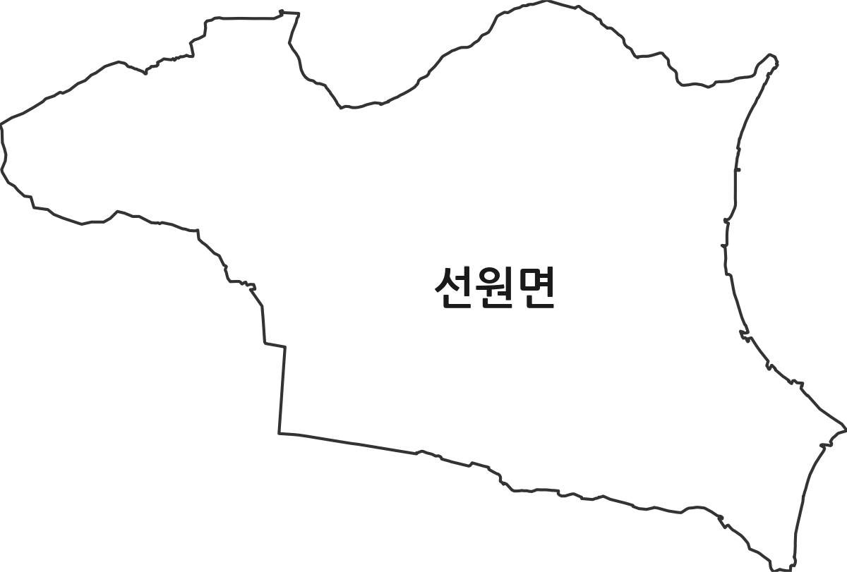 인천광역시 강화군 선원면 법정동 행정구역 경계 지도