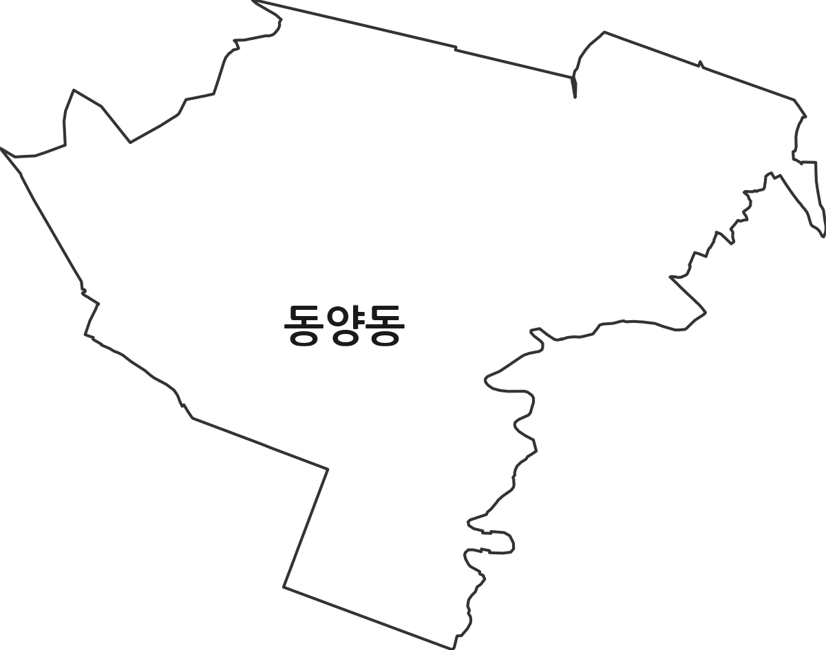 인천광역시 계양구 동양동 법정동 행정구역 경계 지도