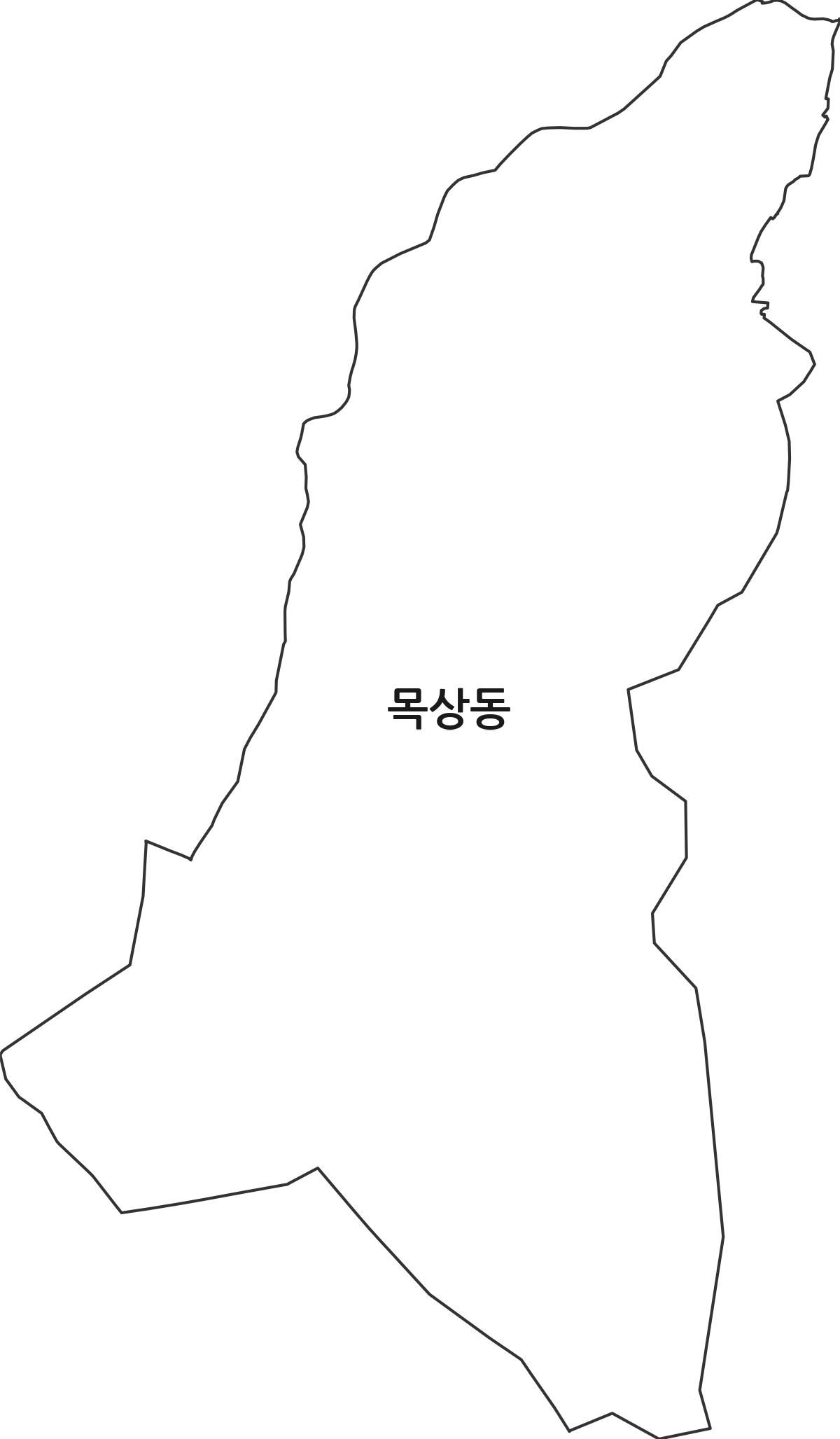인천광역시 계양구 목상동 법정동 행정구역 경계 지도