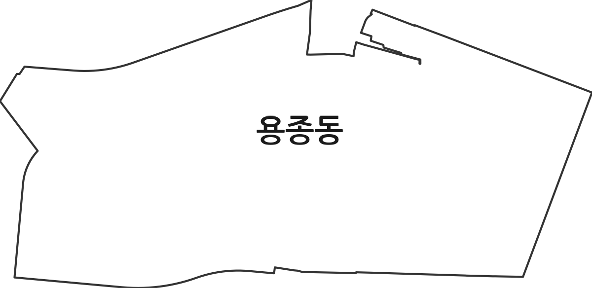 인천광역시 계양구 용종동 법정동 행정구역 경계 지도