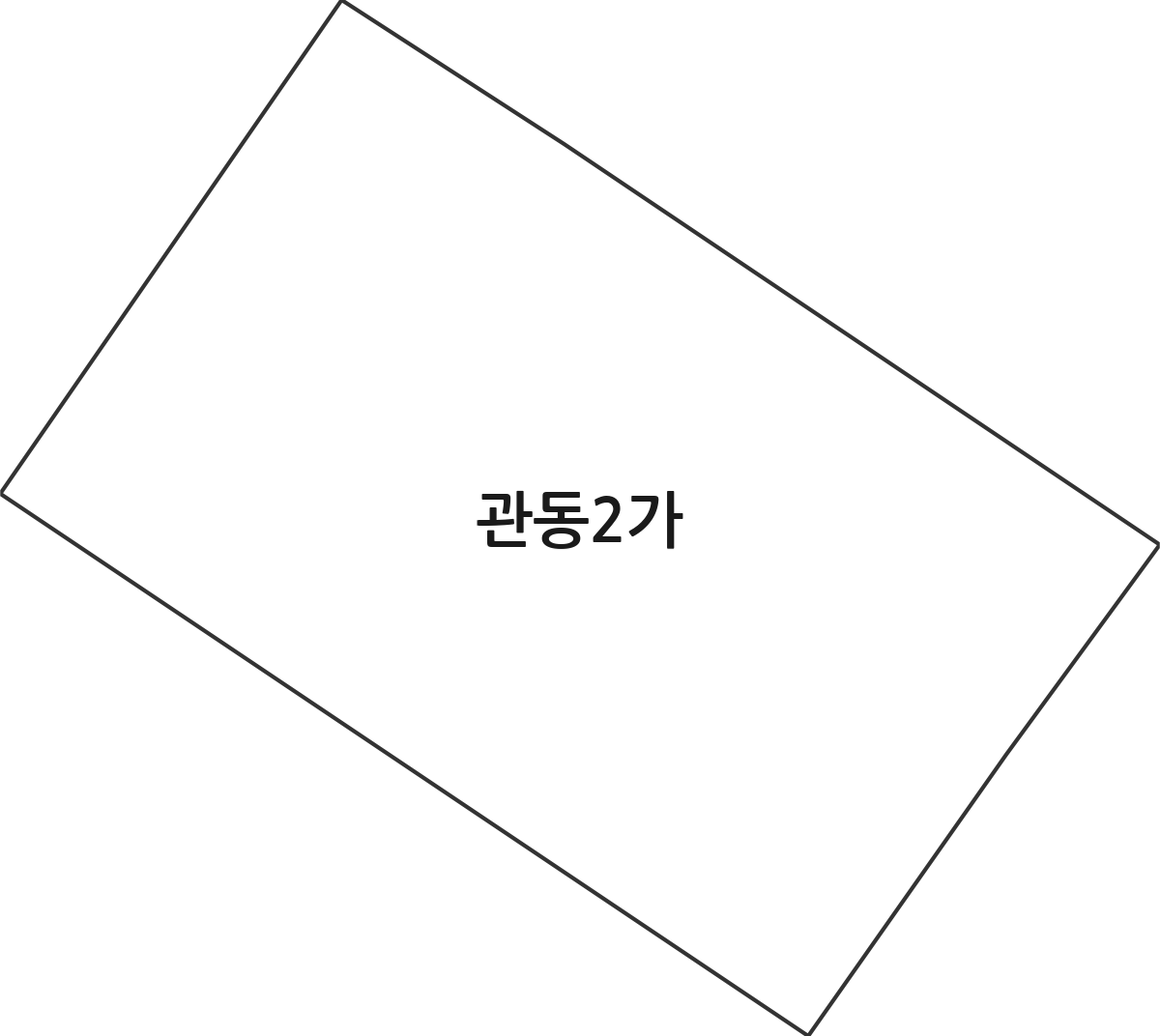 인천광역시 중구 관동2가 법정동 행정구역 경계 지도