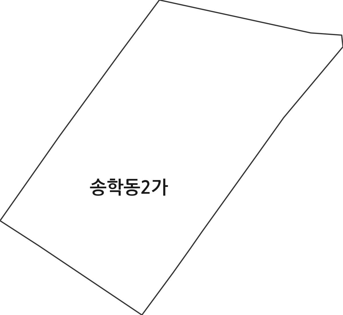인천광역시 중구 송학동2가 법정동 행정구역 경계 지도