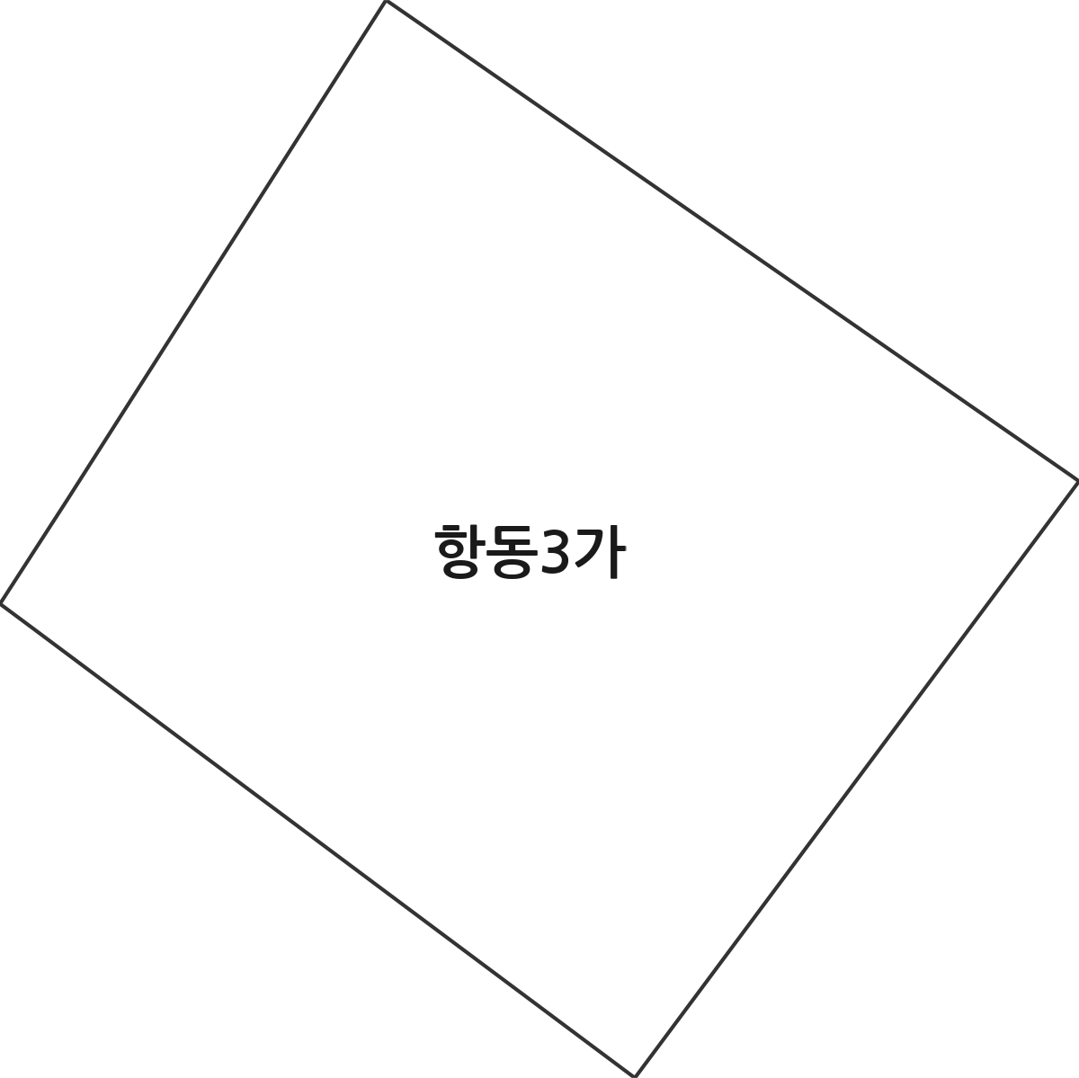 인천광역시 중구 항동3가 법정동 행정구역 경계 지도