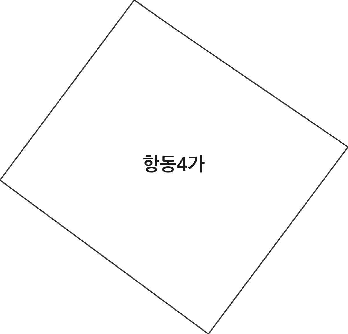 인천광역시 중구 항동4가 법정동 행정구역 경계 지도