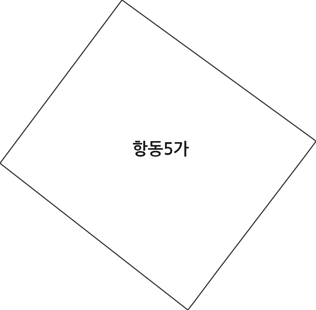 인천광역시 중구 항동5가 법정동 행정구역 경계 지도