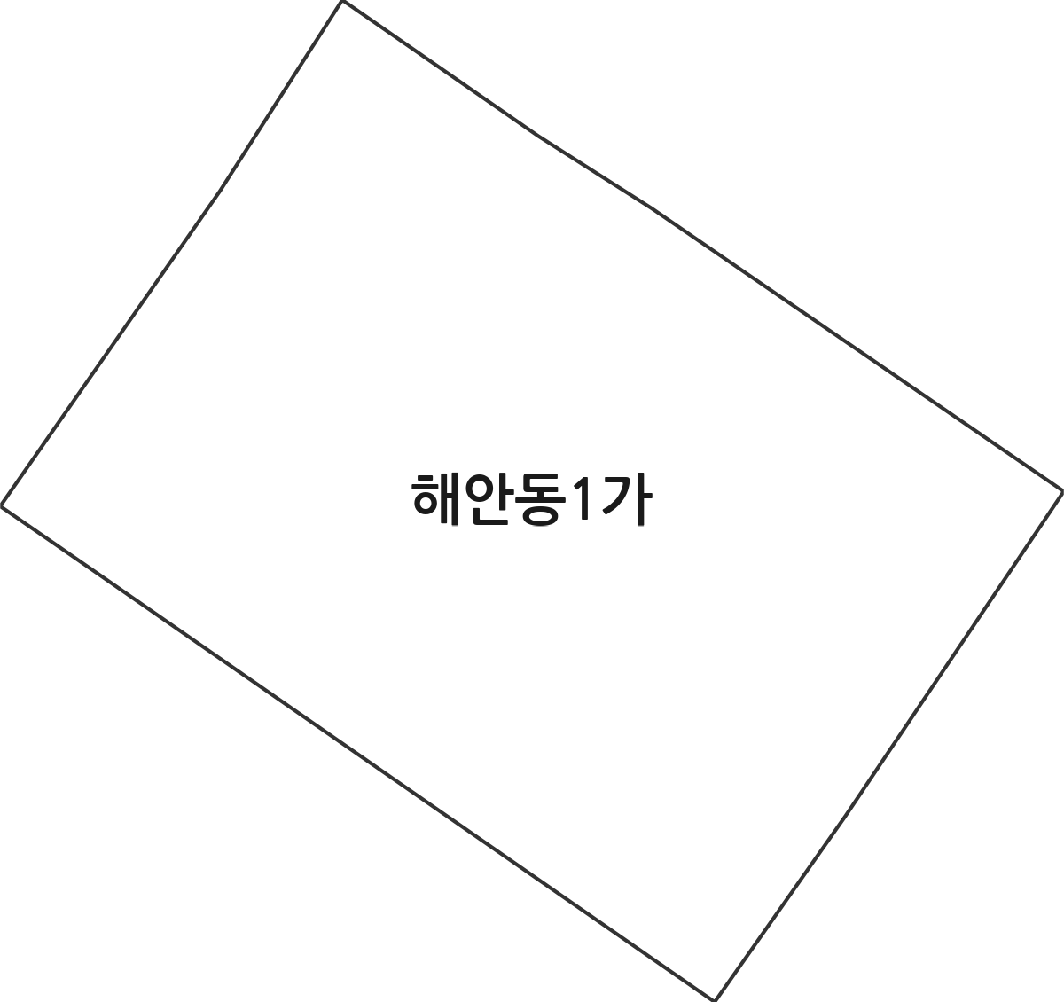 인천광역시 중구 해안동1가 법정동 행정구역 경계 지도