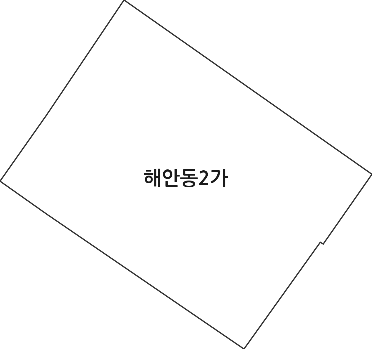 인천광역시 중구 해안동2가 법정동 행정구역 경계 지도
