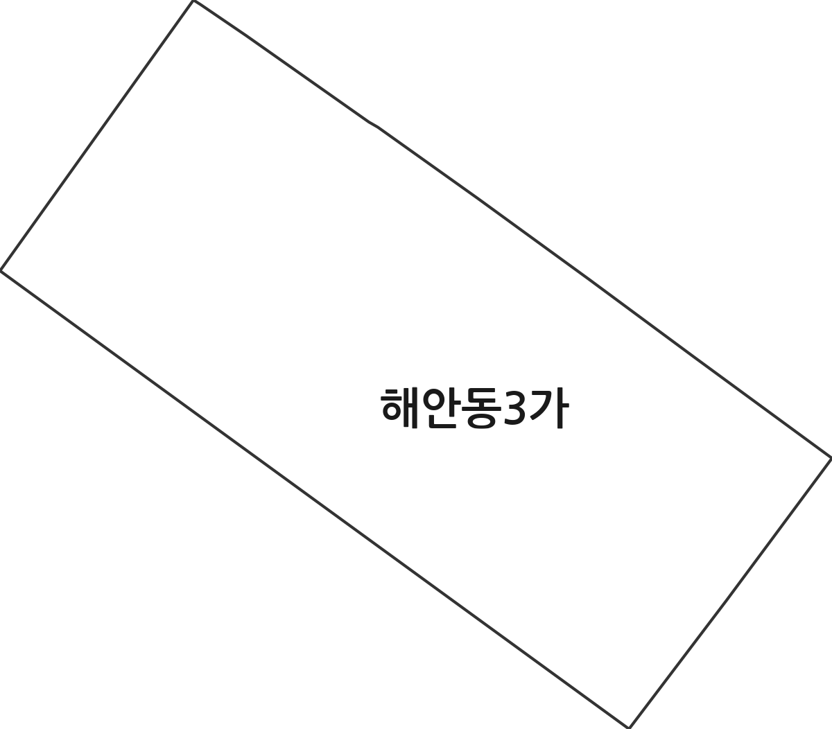 인천광역시 중구 해안동3가 법정동 행정구역 경계 지도