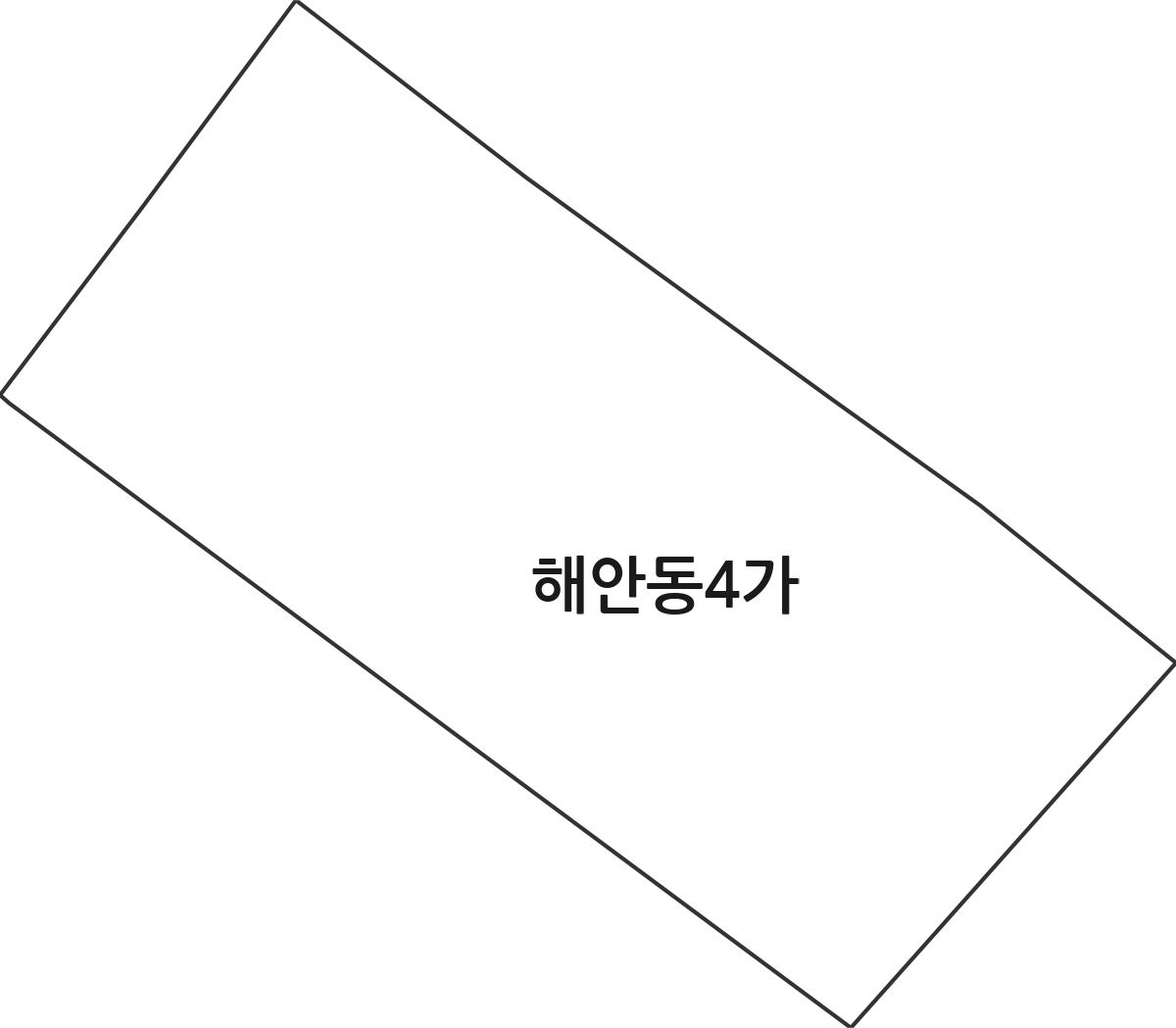 인천광역시 중구 해안동4가 법정동 행정구역 경계 지도