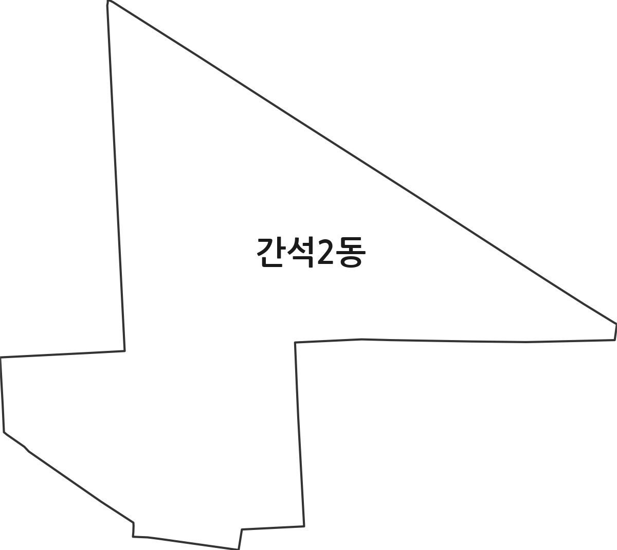 인천광역시 남동구 간석2동 행정동 행정구역 경계 지도