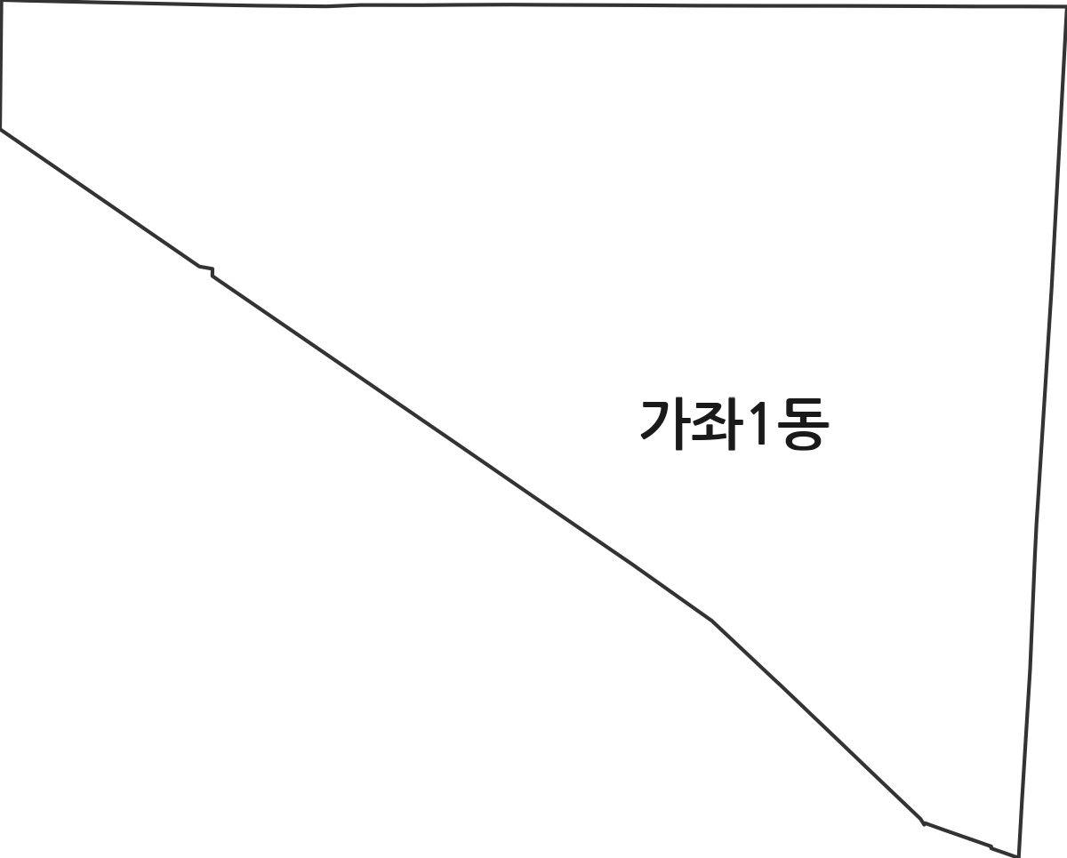 인천광역시 서구 가좌1동 행정동 행정구역 경계 지도