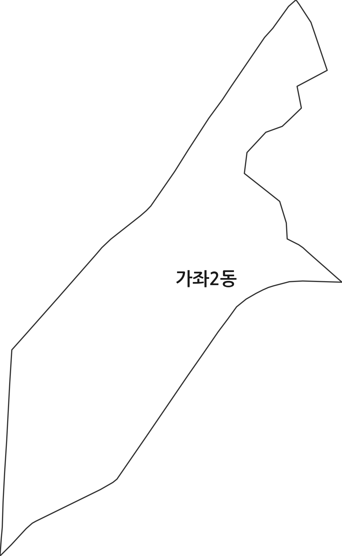 인천광역시 서구 가좌2동 행정동 행정구역 경계 지도