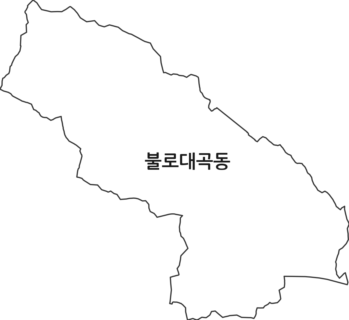 인천광역시 서구 불로대곡동 행정동 행정구역 경계 지도