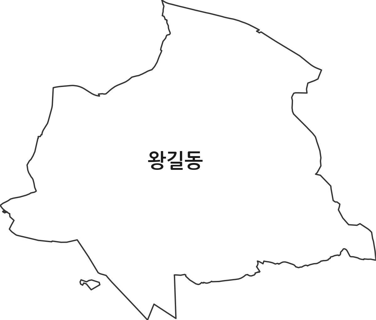 인천광역시 서구 왕길동 법정동 행정구역 경계 지도