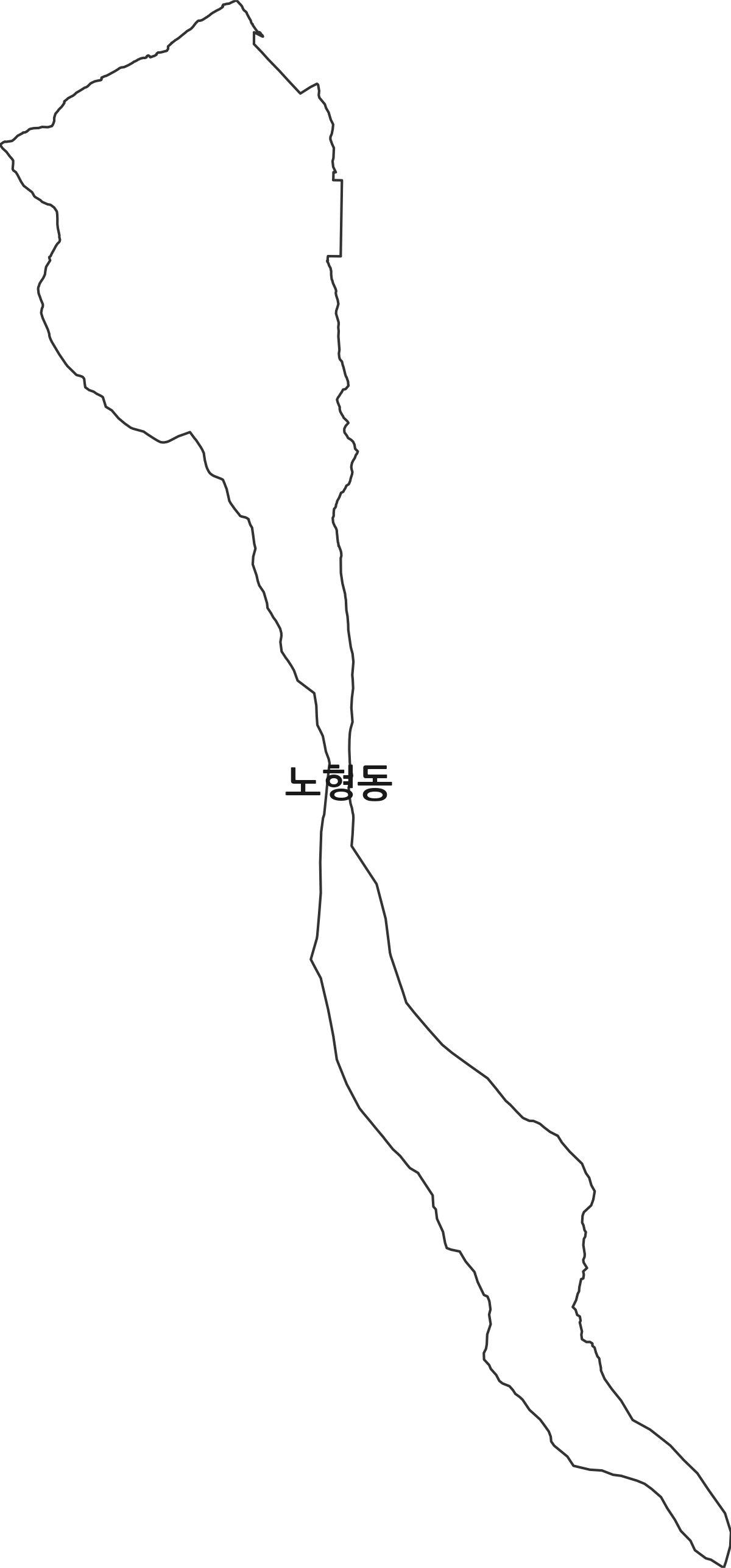 제주특별자치도 제주시 노형동 법정동 행정구역 경계 지도