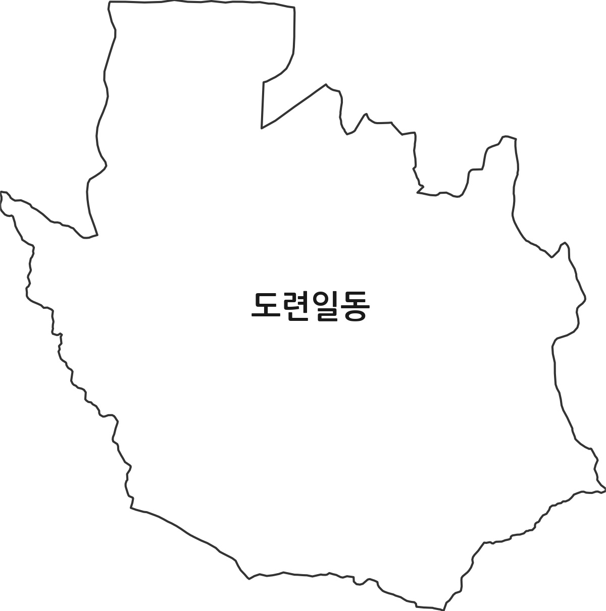 제주특별자치도 제주시 도련일동 법정동 행정구역 경계 지도