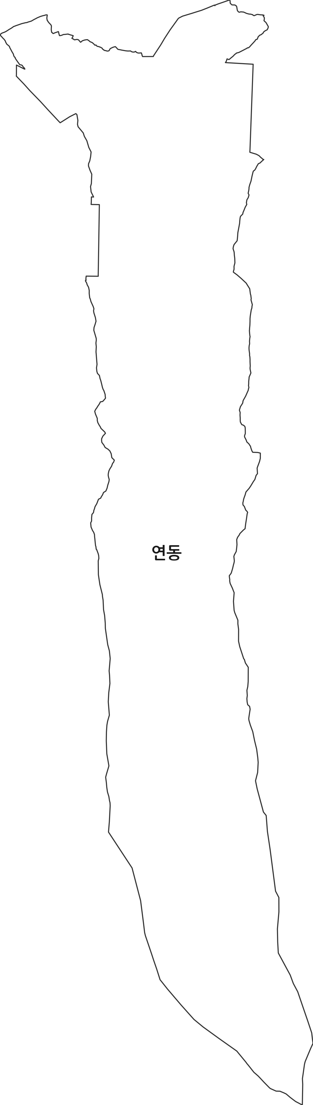 제주특별자치도 제주시 연동 법정동 행정구역 경계 지도