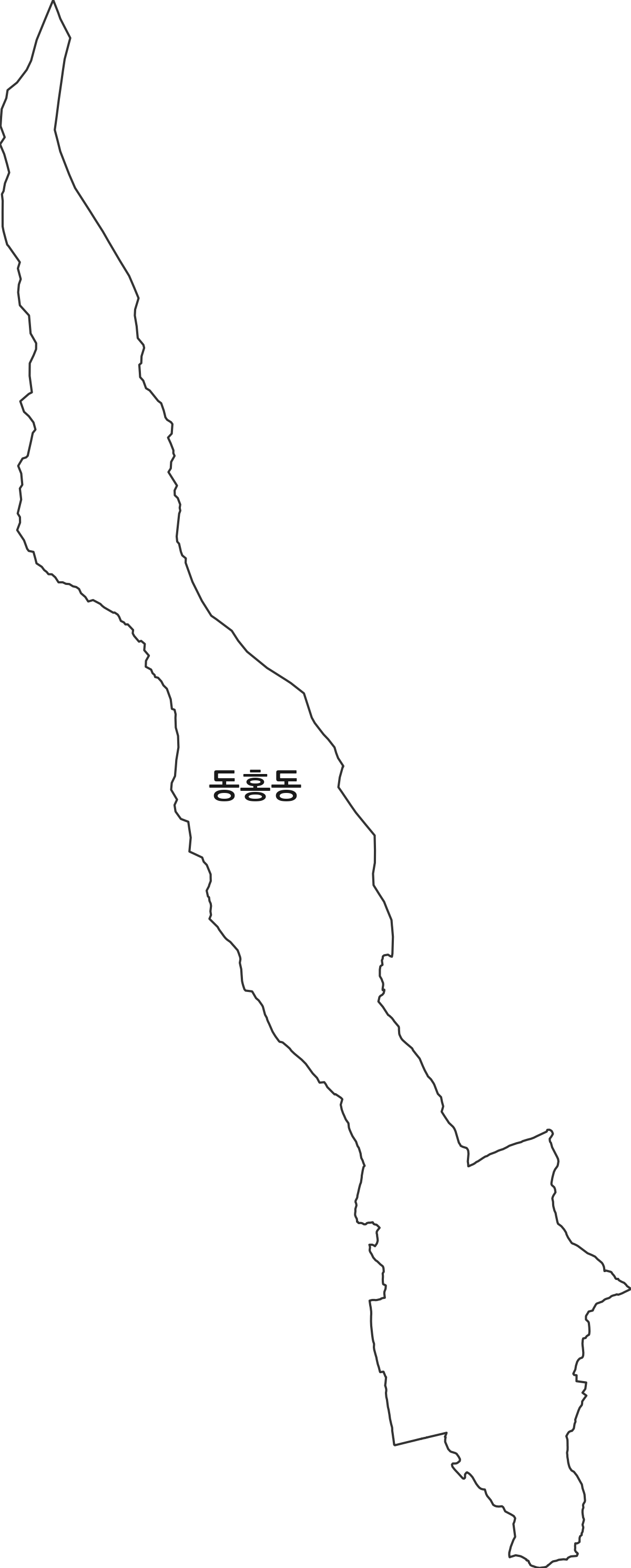 제주특별자치도 서귀포시 동홍동 법정동 행정구역 경계 지도