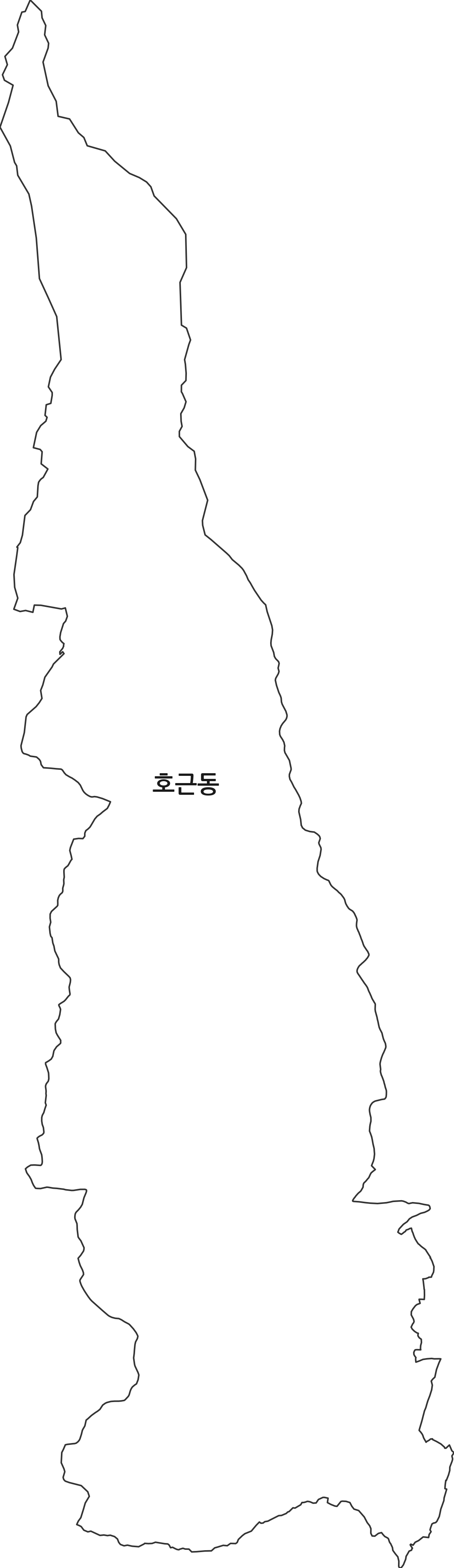 제주특별자치도 서귀포시 호근동 법정동 행정구역 경계 지도
