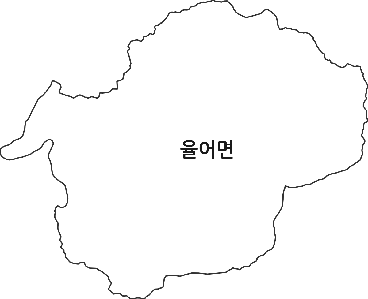 전라남도 보성군 율어면 법정동 행정구역 경계 지도
