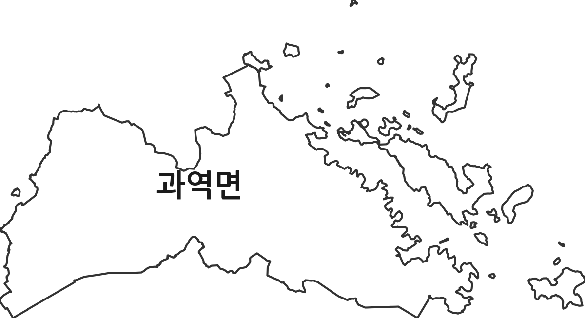 전라남도 고흥군 과역면 행정동 행정구역 경계 지도