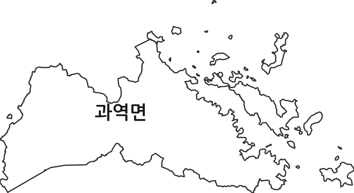 전라남도 고흥군 과역면 법정동 행정구역 경계 지도