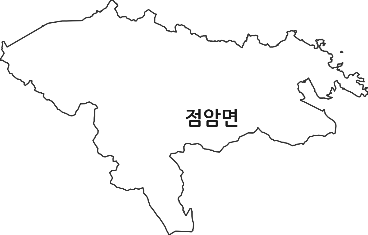 전라남도 고흥군 점암면 법정동 행정구역 경계 지도