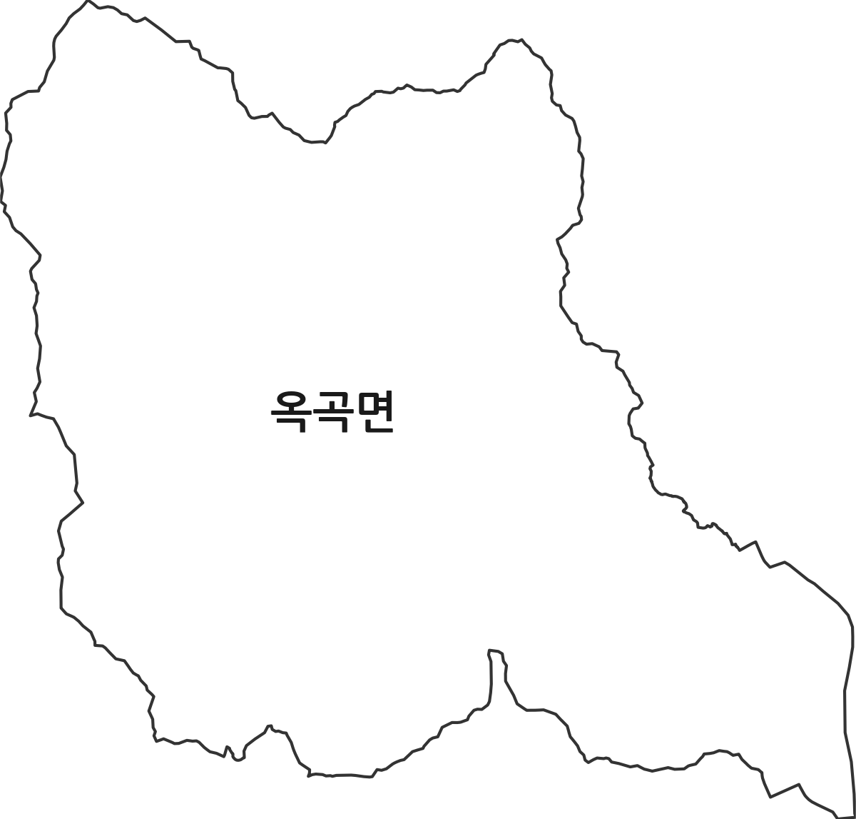 전라남도 광양시 옥곡면 행정동 행정구역 경계 지도
